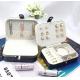 Square Two Layer Jewelry Box Luxury Flocking Lining PU Leather Packaging Gift Boxes