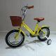 Yellow Color 16in Cool Kids Bicycle With Training Wheels PP Pedal