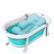 OEM/ODM Supported Portable Collapsible Toddler Bathtub With Thermometer And Cushion