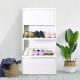 Living room sliding door shoe rack white shoe storage cabinet