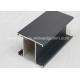 Black Anodised Aluminium Window Profiles Frames , Aluminum Window Extrusion Profiles