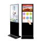 Free standing 55 inch interactive information multi touch screen advertising kiosk touchscreen monitor (Win10 or Android OS)