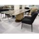 Luxury Furniture Manufacturer Factory Sintered Stone Mable Top Dining Table Set for Home