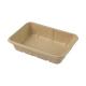 Various Sizes Compostable Clamshell Packaging , Disposable Bagasse Lunch Box 1000ml