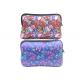 Beautiful Zippered Cosmetic Bag Soft Neoprene 23 X 14cm For Women Girls