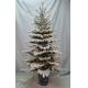 6FT PVC Christmas Tree With White Downy Shawl 250UL Clear Lights