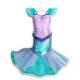 OEM Design Ariel Little Mermaid Costume Sequined Bodice With Pleated Mesh