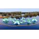 EN71 0.9mm PVC Inflatable Water Park Obstacle Course