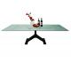 Rectangle Extension Dining Table White Textured Top Stainless Base