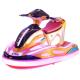 Colorful Plastic Parent Kids Arcade Machine Exciting Moto Ride Boat Bumping Portable