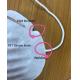 Light Weight Disposable Dust Mask White Color Shell Shaped With Steel Nose Clip