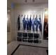 Fashion trousers display shelves/jeans display table/t shirt slatwall gondola for garment