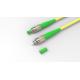 FC APC To FC APC Fiber Optic Patch Cord PVC LSZH Optical Fiber Patch Cord