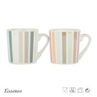 Decal Printing Ceramic Bone China Xmas Mugs / Tea Mug 245ml FDA Certification