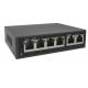 Unmanaged Gigabit PoE BT Switch 6*10/100Base-T RJ45 Ports  + Port 1-4 Support Bt PoE