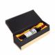 Gift Whisky Wine Bottle Packaging Boxes Cardboard Wine Box Black Paper with Custom Logo