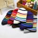 Top selling colorful rainbow design spring supersoft custom OEM combed cotton dress socks