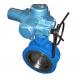 Butterfly valve with electric actuator for cement manufacturers