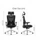 ODM Swivel Tilt Chair Ergonomic Mesh Task Chair With Leatherette Back