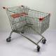 275L European Style Supermarket Trolley Carry Large Capacity Metal Cart With