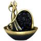 Golden Color Decorative Table Top Water Fountains In Dancer Shape