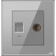 Tin Phosphor Bronze Gray Wall Mounted Plug Socket