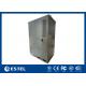 Waterproof Three Bay Outdoor Telecom Cabinet Base Station Cabinet Floor Mount With Fans Cooling