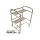Heavy-duty Stainless Steel PANASONIC BM Feeder Cart without Reel Holder, 2 layers and 30 feeder slots, L870*W700*H1100MM
