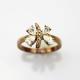 Designer Jewelry Rose Gold Plated 925 Silver  Cubic Zircon Butterfly Ring(R0018)