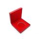 75*85*36mm Commemorative Coin Boxes Leatherette Covered Square Coin Medal Box