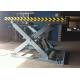 Hydraulic Dock Lift, Loading Bay Scissor Lift With Anti Skid Plate And Toe Guard At Four Sides