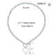 Romantic Silver Stainless Steel Fashion Necklaces Vintage Love Heart Pendant Necklace