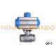 2 Way Thread Port Pneumatically Actuated Ball Valve Stainless Steel
