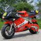 Red Mini Gas Dirt Bikes 50cc , Electric Start Small Dirt Bikes With Automatic Transmission