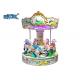 6 People Kiddy Ride Machine European Style Coin Operated Merry Go Round Machine