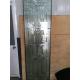 stained  door glass with  zinc /patina caming