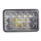 5D High/Low Beam 45W IP68 Square LED Headlight/Chrome for Off-road LED Work Light