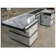 Automatic Stainless Steel Cash Checkout Counter Desk /  White Reception Cashier Counter