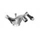 Contemporary Bidet Mixer Taps Chrome Finish with Double Handles