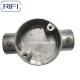 RIFI Emt Aluminum Junction Circular Box  Set Screw Type Through Way Angle Way Intersection Way Tee Way