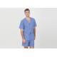 Comfy Mens Shorts Sleepwear V Neck , Anti Shrink Summer Mens T Shirt Pyjamas