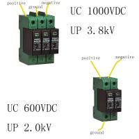 Green Solar Surge Protective Device 2P 3P 600V 800V 1000V 1500V