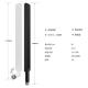5dB Wifi 4G 5G 2.4G 5.8G Rubber Router Antenna with Frequency Range of 2.4G/5.8G/4G/5G