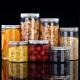 Wholesale 250ml 300ml Food Grade Transparent Sealed PET Plastic Jars Empty Containers