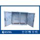 Stainless Steel Two Bay Base Station Cabinet DIN Rail Power Distribution Enclosure