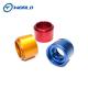 CNC Turning Milling Composite, Aluminum Parts, Anodizing, Red Blue Orange, Automation Equipment Parts, Frosted Texture