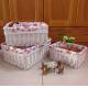 wicker storage baskets with mat square shape customize dimension water cleaning