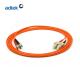 ST To SC Multimode Fiber Patch Cord Duplex 3M OM1 OM2 1.6mm For CATV