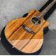 Top Quality Cutaway K24c Natural Koa wood acoustic guitar,Factory Custom 41 inch k24 Koa classic guitar,Free shipping