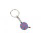 Lollipop Enamel Cute Metal Keychain Color Oil Silver Letter Keyring Iron